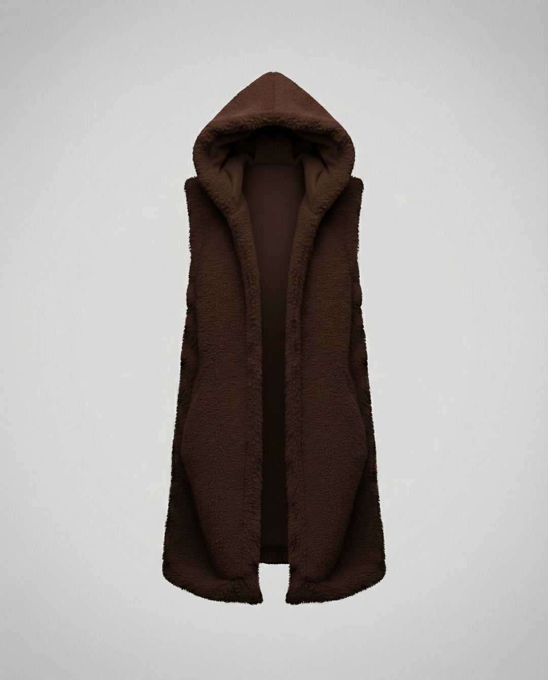 Cozy lambswool imitation vest ladies