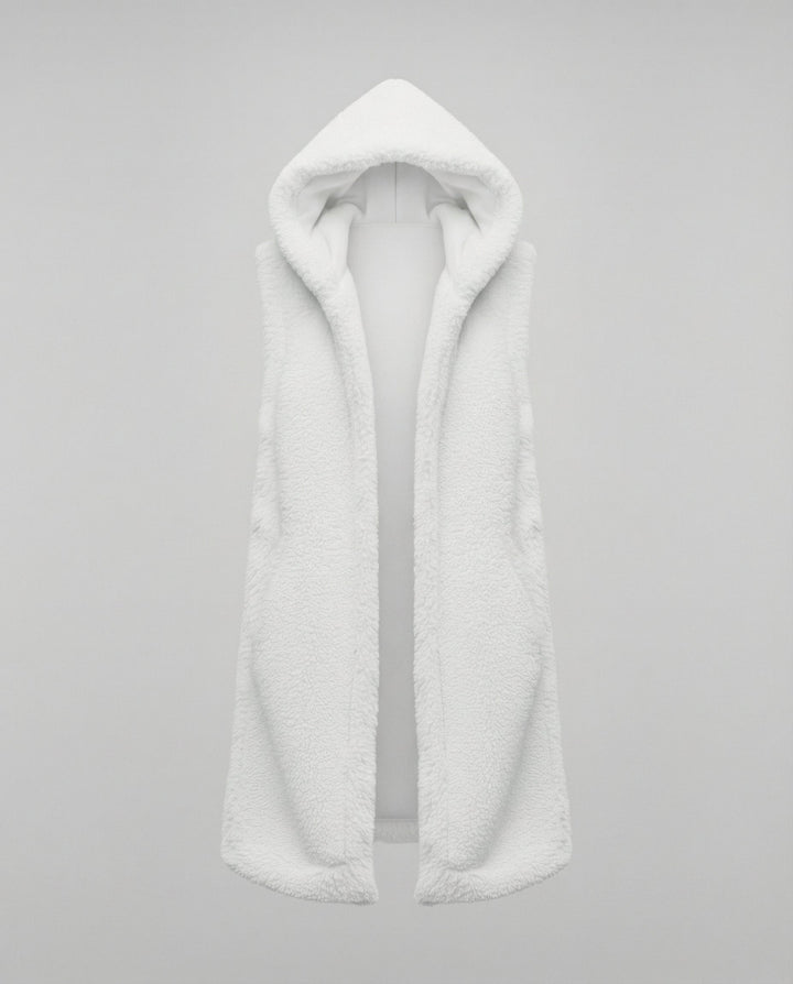 Cozy lambswool imitation vest ladies