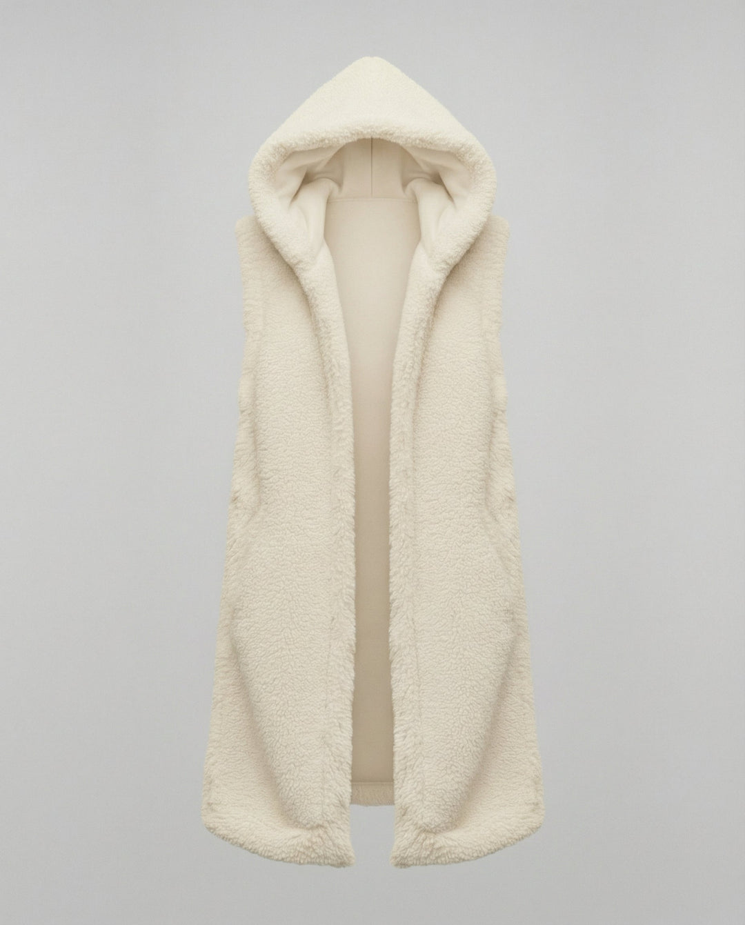 Cozy lambswool imitation vest ladies