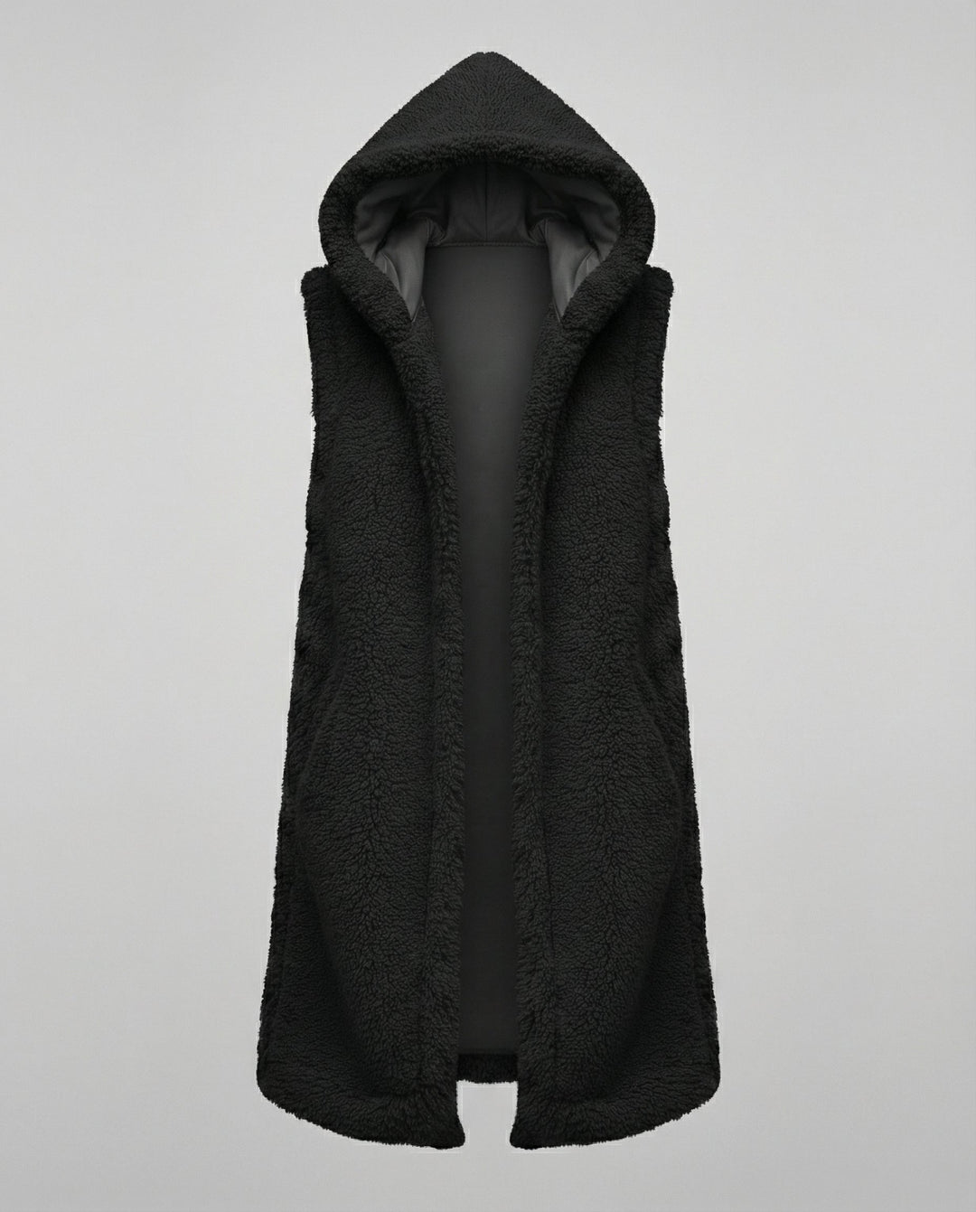 Cozy lambswool imitation vest ladies