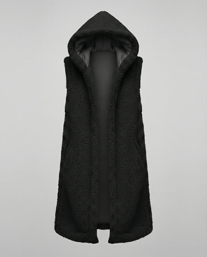 Cozy lambswool imitation vest ladies