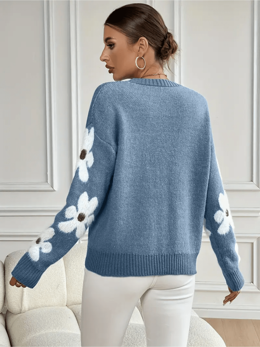 Mune | Comfortable Floral Pattern Sweatshirt