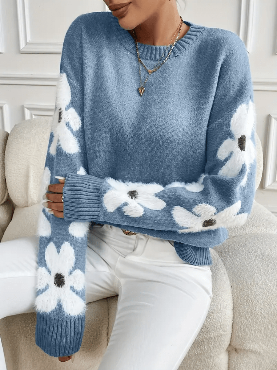 Mune | Comfortable Floral Pattern Sweatshirt