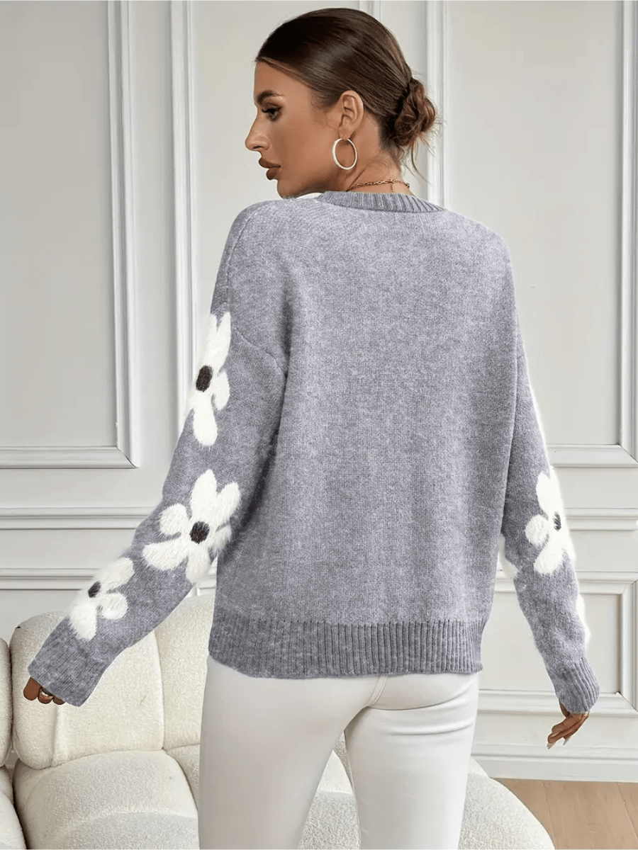 Mune | Comfortable Floral Pattern Sweatshirt