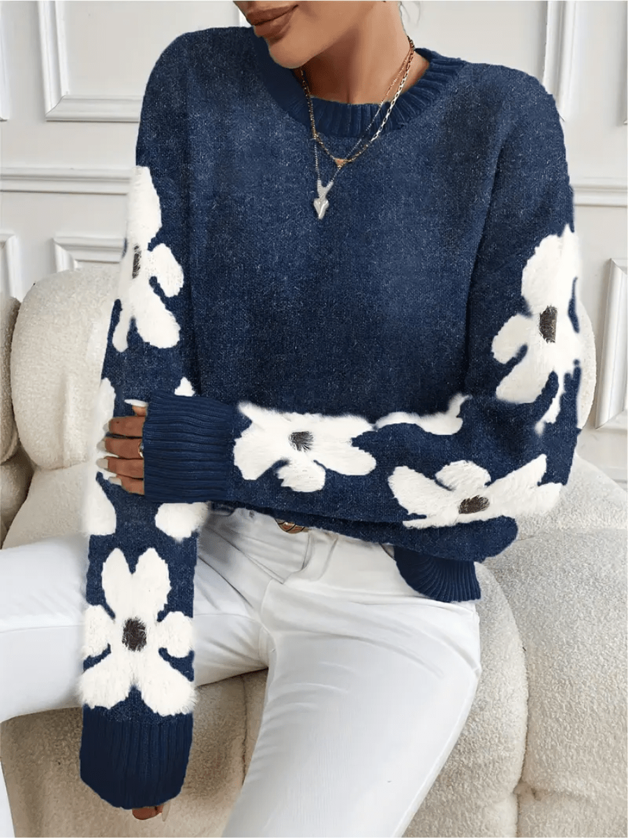 Mune | Comfortable Floral Pattern Sweatshirt