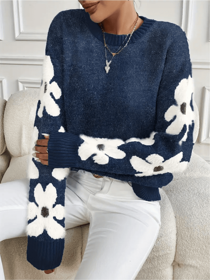 Mune | Comfortable Floral Pattern Sweatshirt