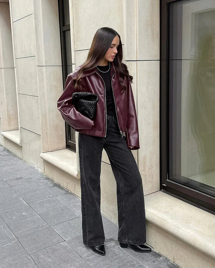 Mune | High-quality vegan leather jacket for women Maelle
