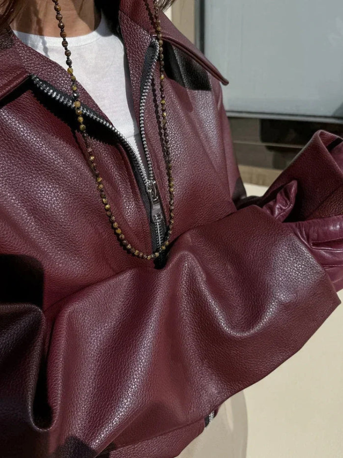 Mune | High-quality vegan leather jacket for women Maelle