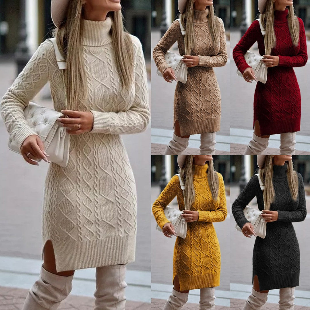 Mune | Elegant autumn winter dress made of knit