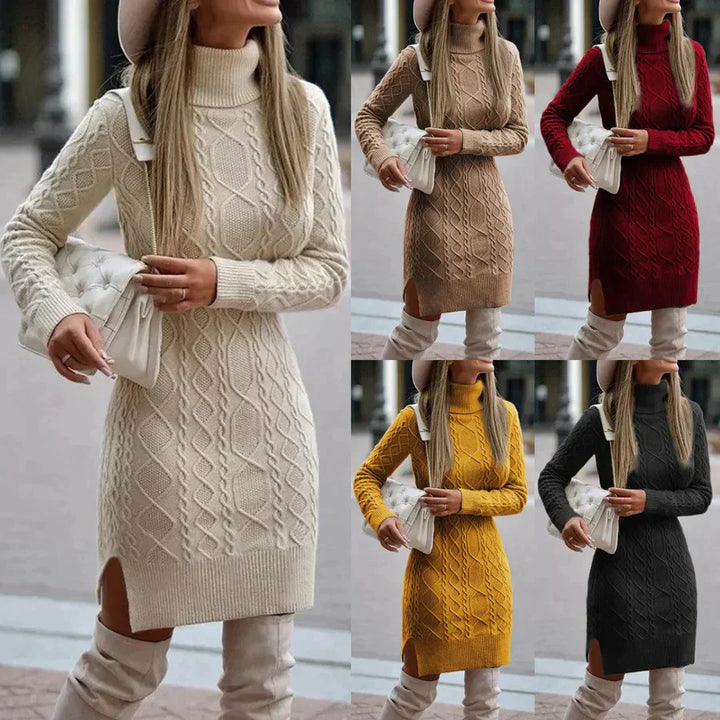 Mune | Elegant winter knitted dress
