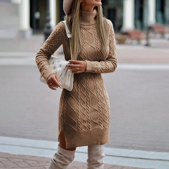 Mune | Elegant autumn winter dress made of knit
