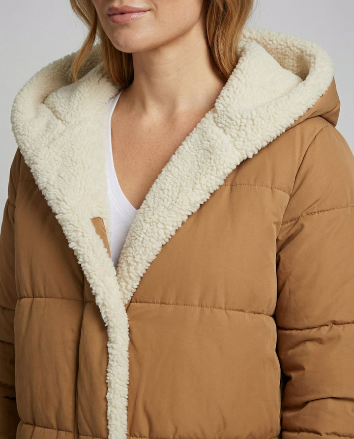 Reversible Long Women's Puffer Jacket