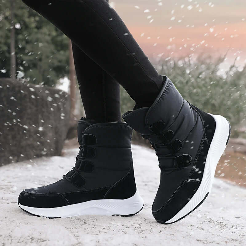 Mune | Combat Boots - Water-Repellent Mid-Calf with Velcro