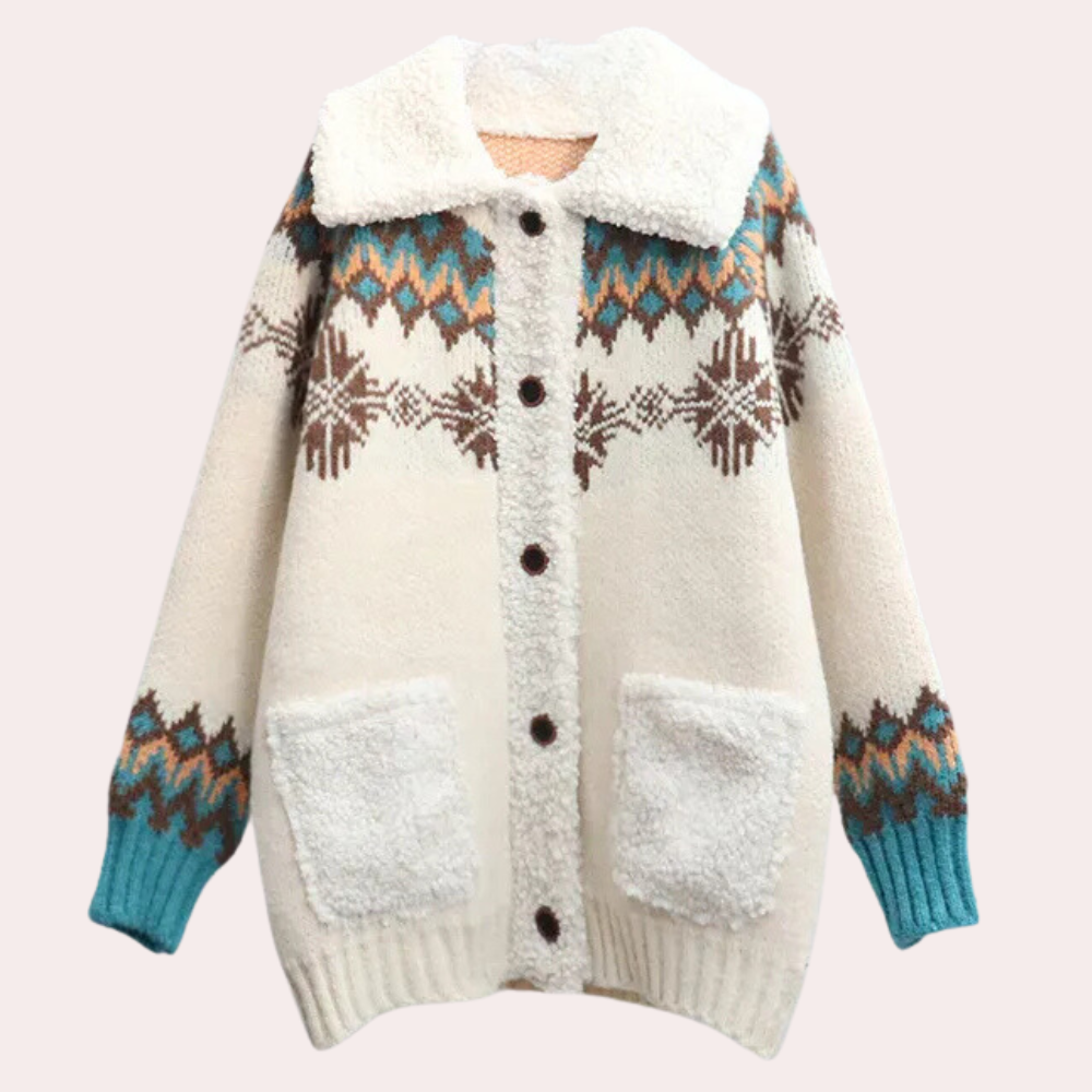 Mune | Knitted Winter Jacket with Fleece Collar Casual Fashion