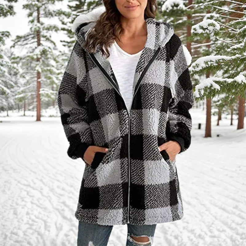 Mune | Jack Winter Patchwork - Long Jacket with Hood