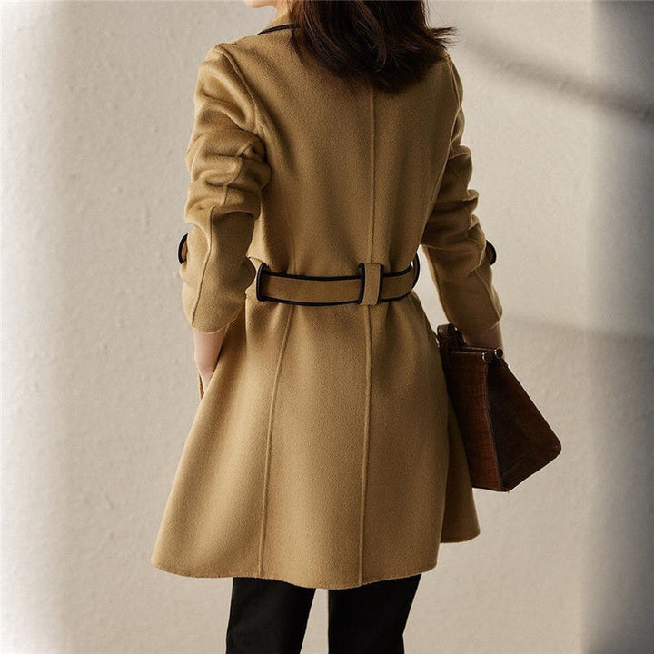 Mune | Women's Luxury Trench Coat with Lapel Collar