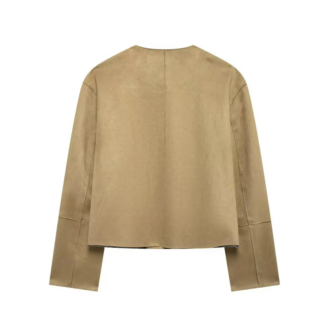 Mune | Women's Bomber Jacket with Minimalistic Design and Button Placket