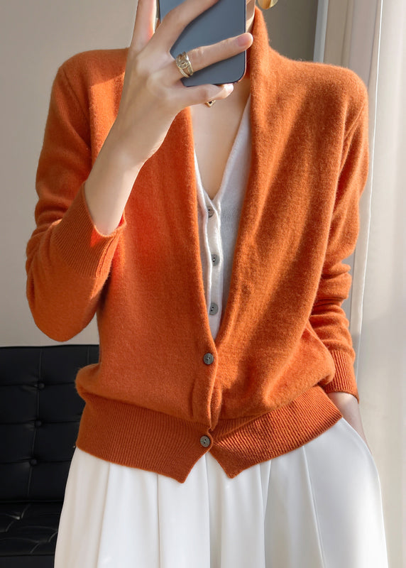 Mune | Women's Wool Cardigan with V-Neck and Patchwork Design