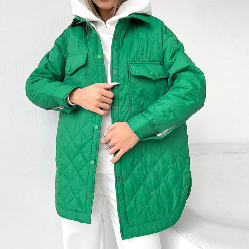 Mune | Women's Padded Winter Jacket with Long Sleeves and Press Studs