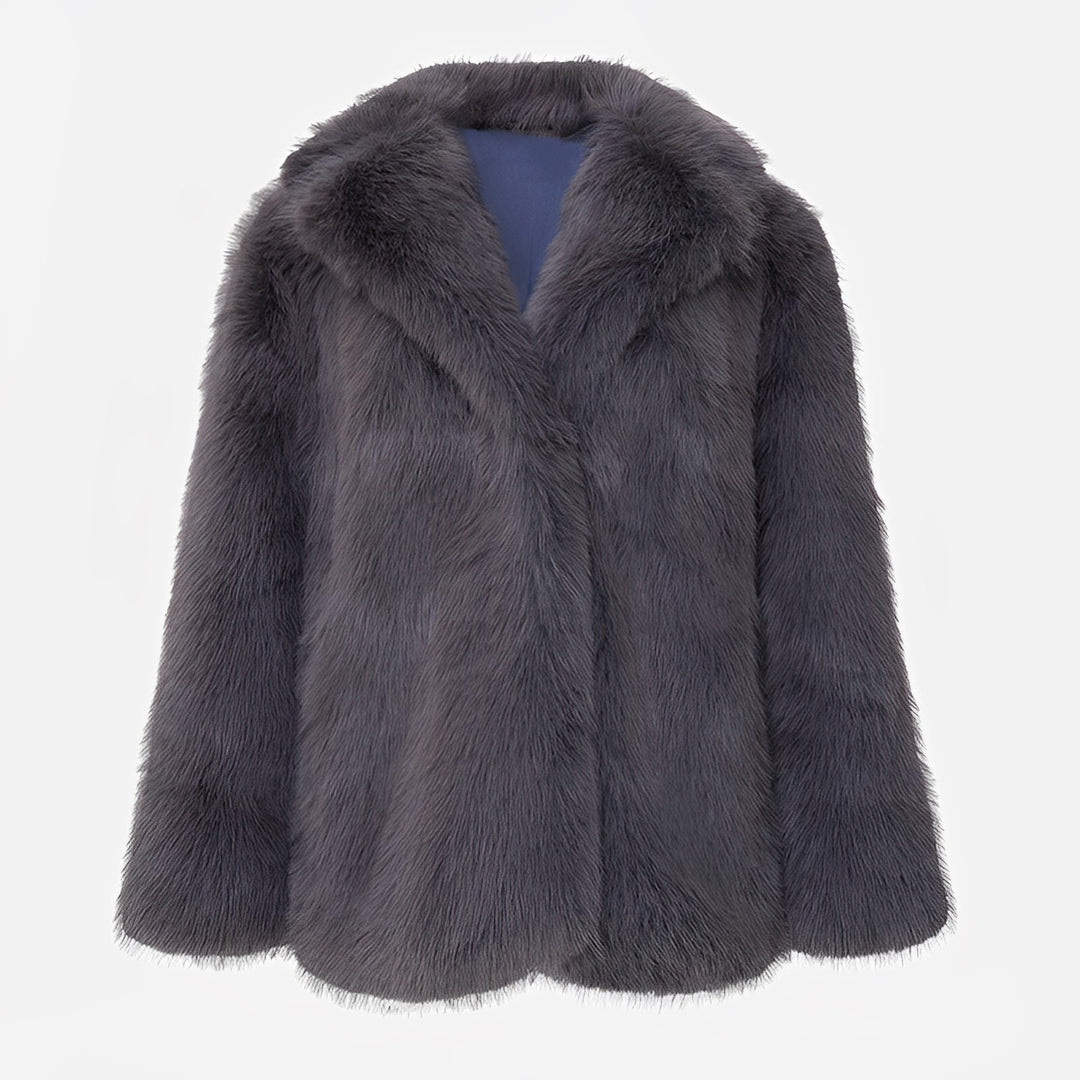 Mune | Women's Short Jacket Made of Soft Faux Fur with Loose Fit