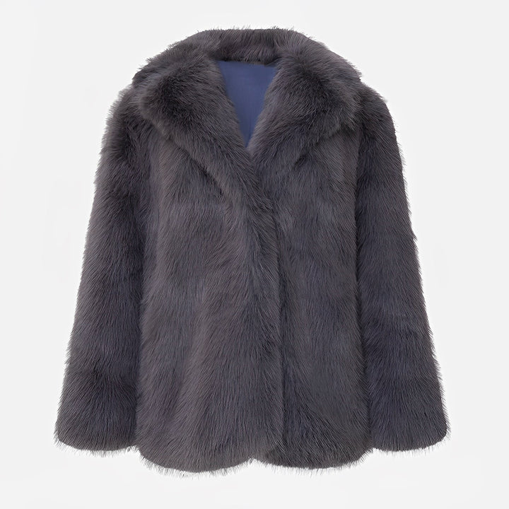 Mune | Women's Short Jacket Made of Soft Faux Fur with Loose Fit