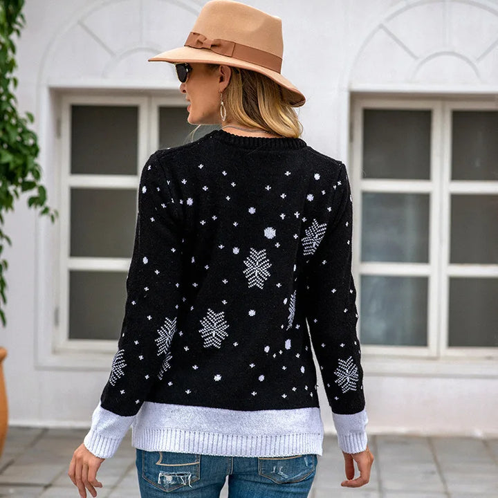 Mune | Knitted sweater for women - Soft fit & festive Christmas pattern for winter