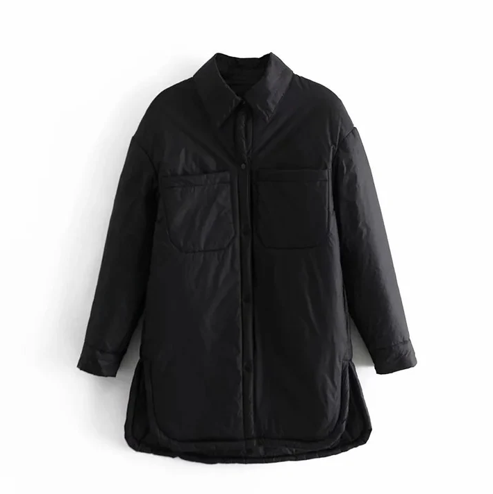 Mune | Women's Winter Jacket with Long Sleeves and Button Closure