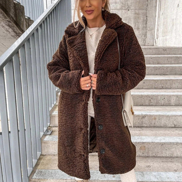 Mune | Women's Teddy Jacket with Oversized Fit and Button Closure