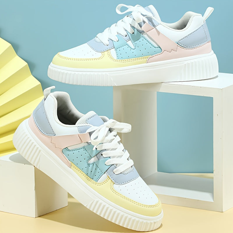 Women's Sneakers | Color Block | Lace-Up Shoes | Skate Shoes | Casual Sneakers Mune Fashion