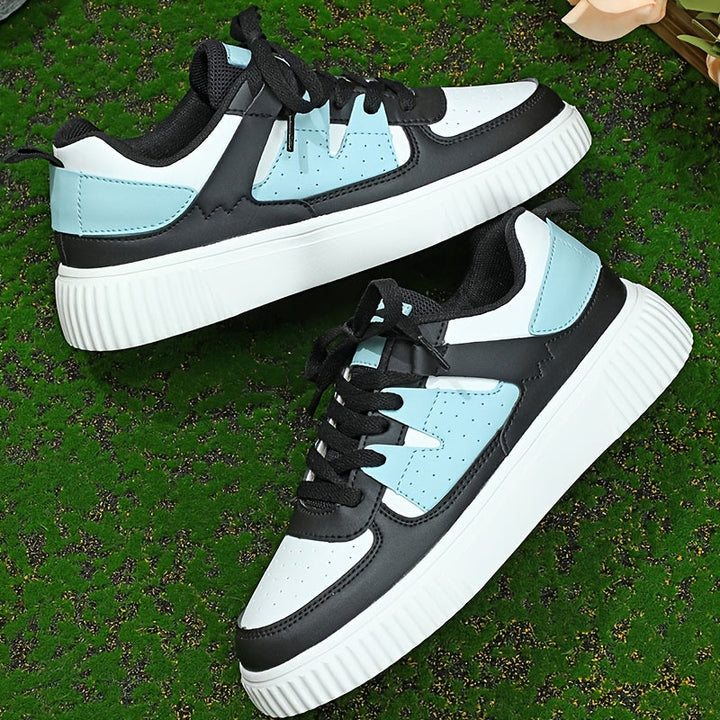 Women's Sneakers | Color Block | Lace-Up Shoes | Skate Shoes | Casual Sneakers Mune Fashion