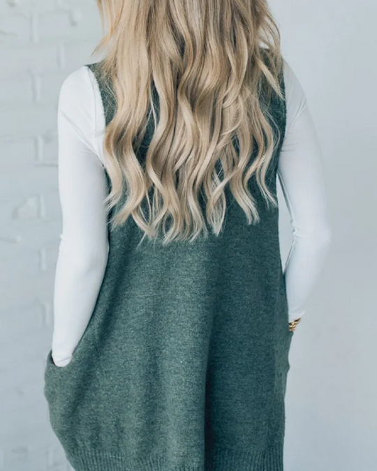 Mune | Women's Pullover Cardigan with V-Neck and Practical Pockets