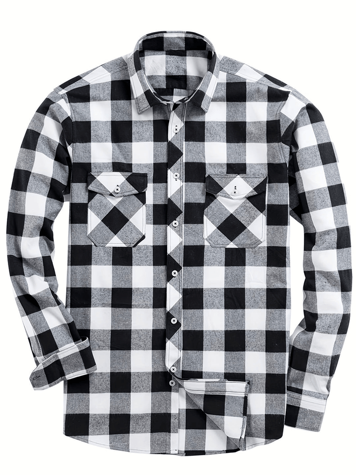 Mune | Casual Men's Shirt with Lumberjack Print