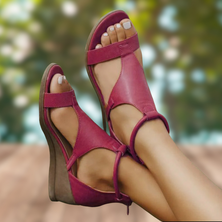 Mune Fashion | Vintage Super Comfortable Orthopedic Sandals With Heel