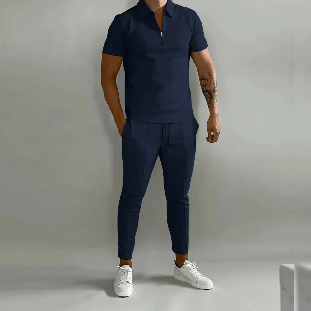 Mune | Elegant Men's Set Consisting Of Polo and Elegant Pants