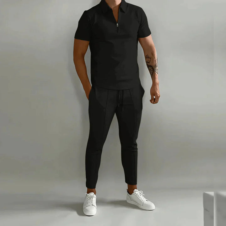 Mune | Elegant Men's Set Consisting Of Polo and Elegant Pants