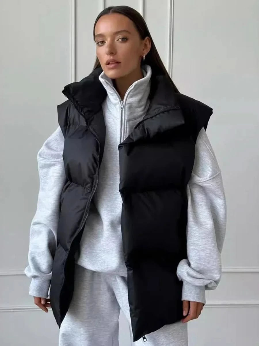 Mune | Women's Padded Winter Vest with High Collar