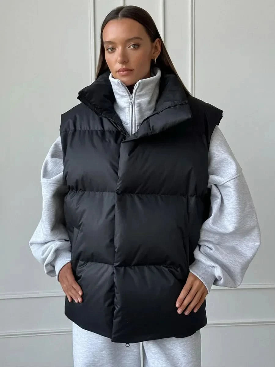 Mune | Women's Padded Winter Vest with High Collar