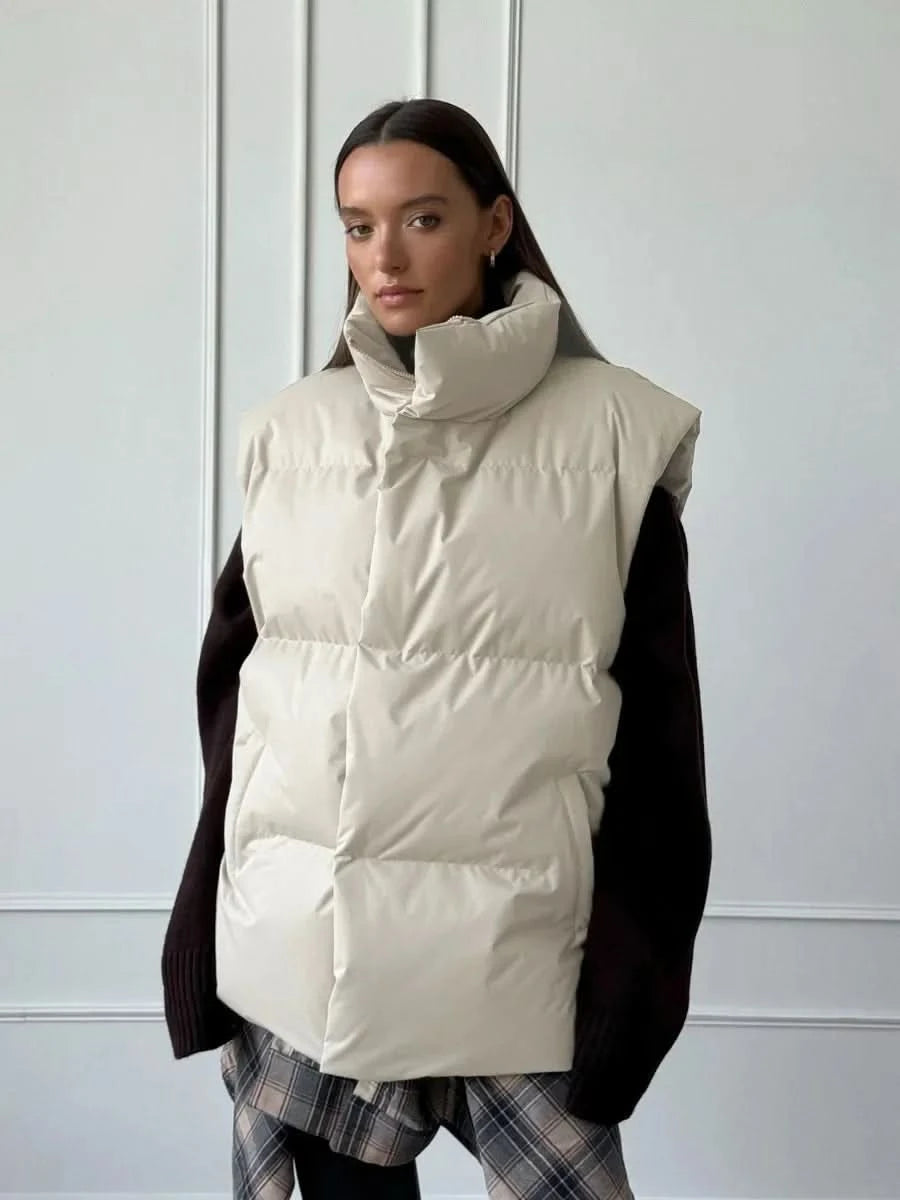 Mune | Women's Padded Winter Vest with High Collar