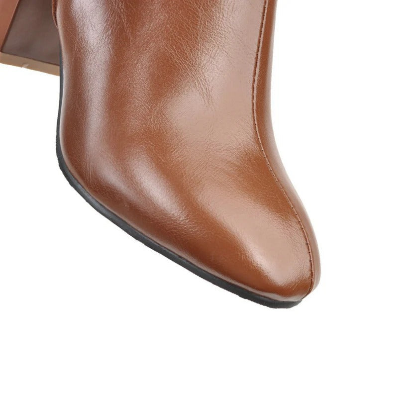 Mune | Heels Cozy with Zipper High-Quality Soft Boots Daisy