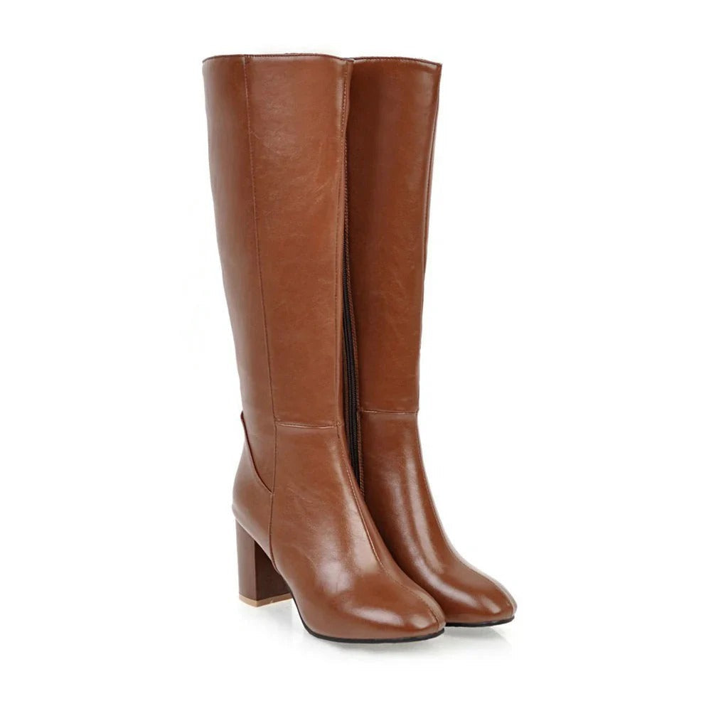 Mune | Heels Cozy with Zipper High-Quality Soft Boots Daisy