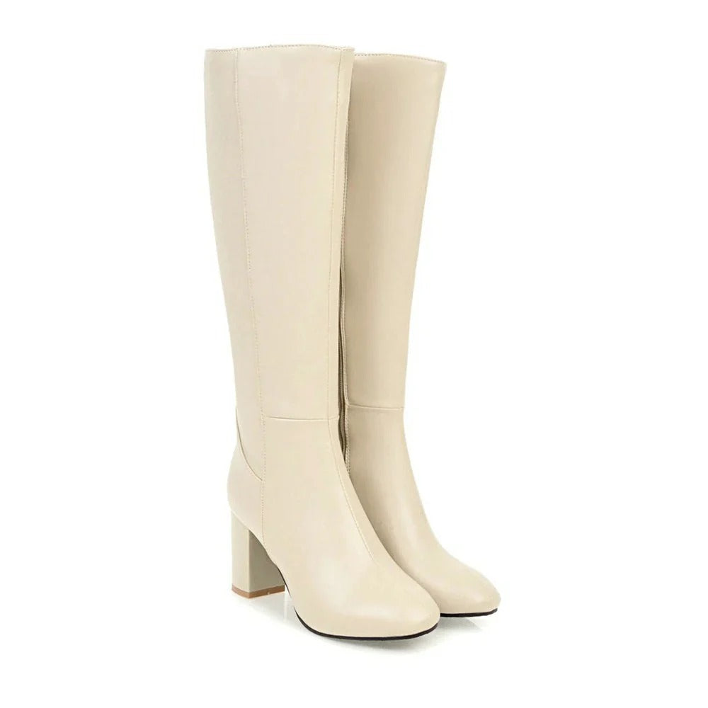 Mune | Heels Cozy with Zipper High-Quality Soft Boots Daisy