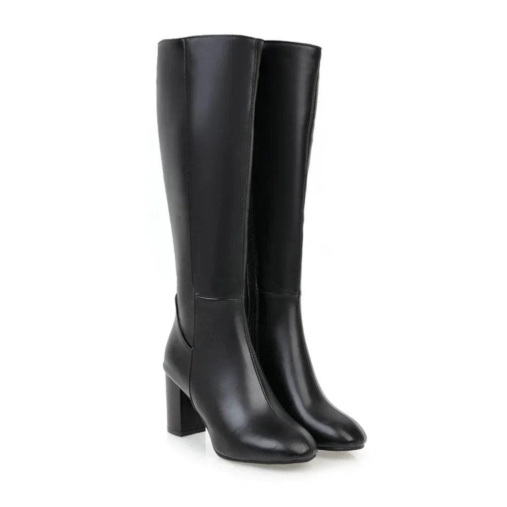 Mune | Heels Cozy with Zipper High-Quality Soft Boots Daisy