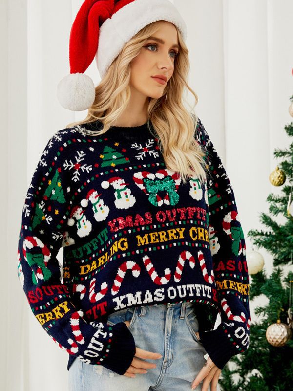 Mune | Fake Christmas Sweater Women Built Holiday Pattern