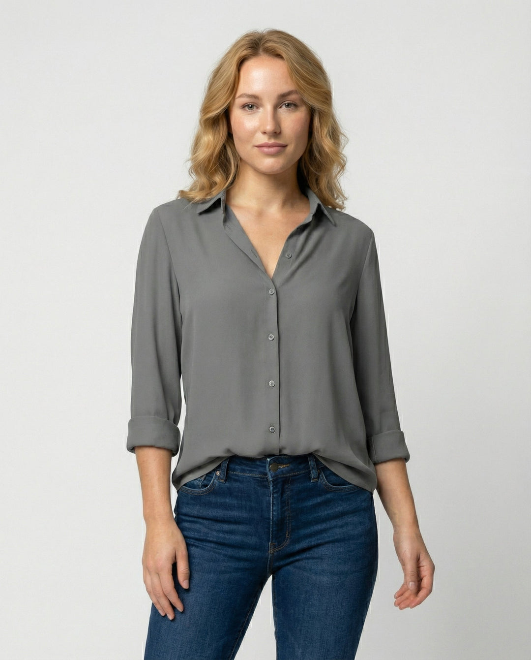 Elegant Ladies Blouse Long Sleeve