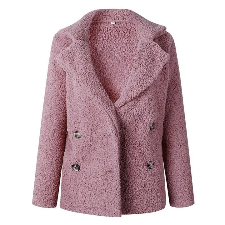 Mune | Women's Short Teddy Jacket with Lapel Collar