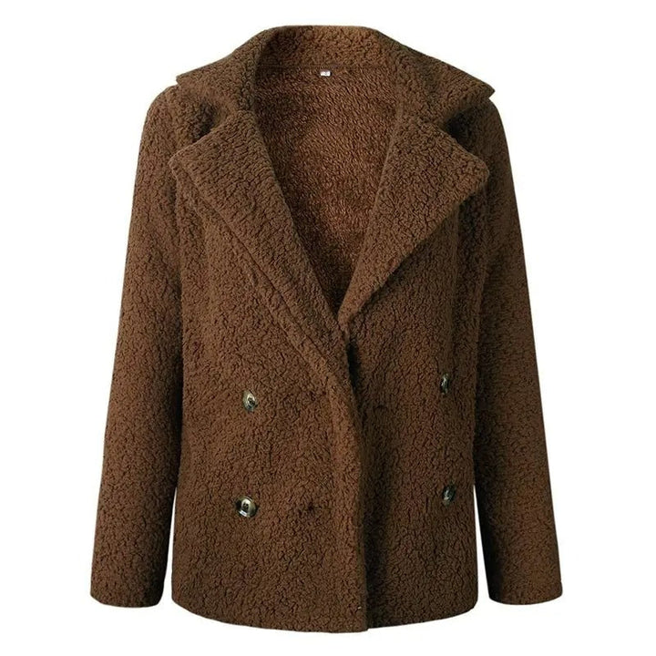 Mune | Women's Short Teddy Jacket with Lapel Collar