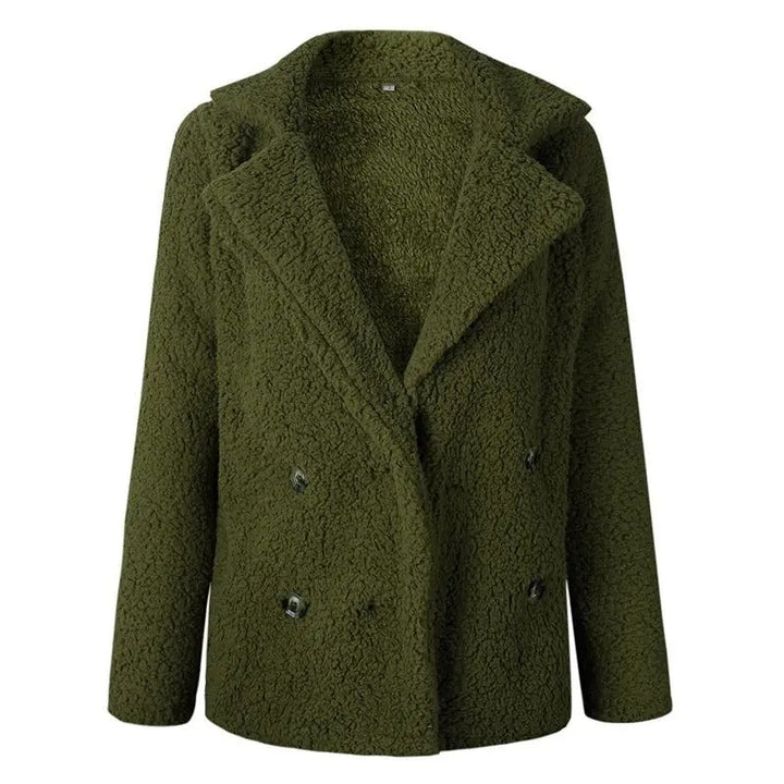 Mune | Women's Short Teddy Jacket with Lapel Collar