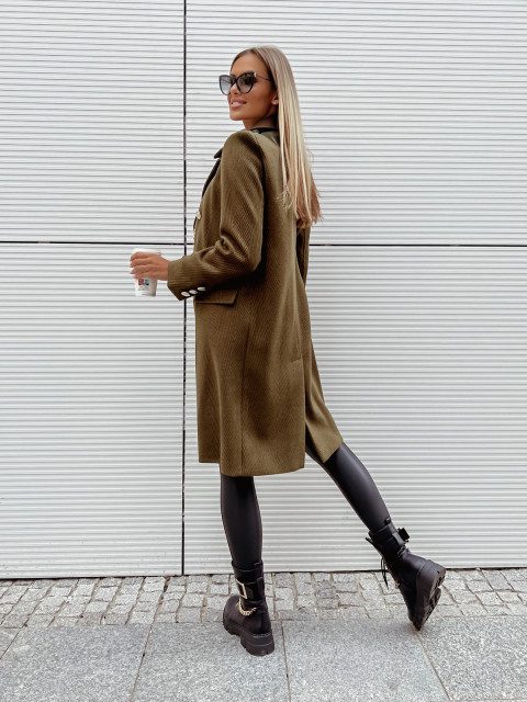 Mune | Women's Wool Jacket with Double Button Row and Long Sleeves