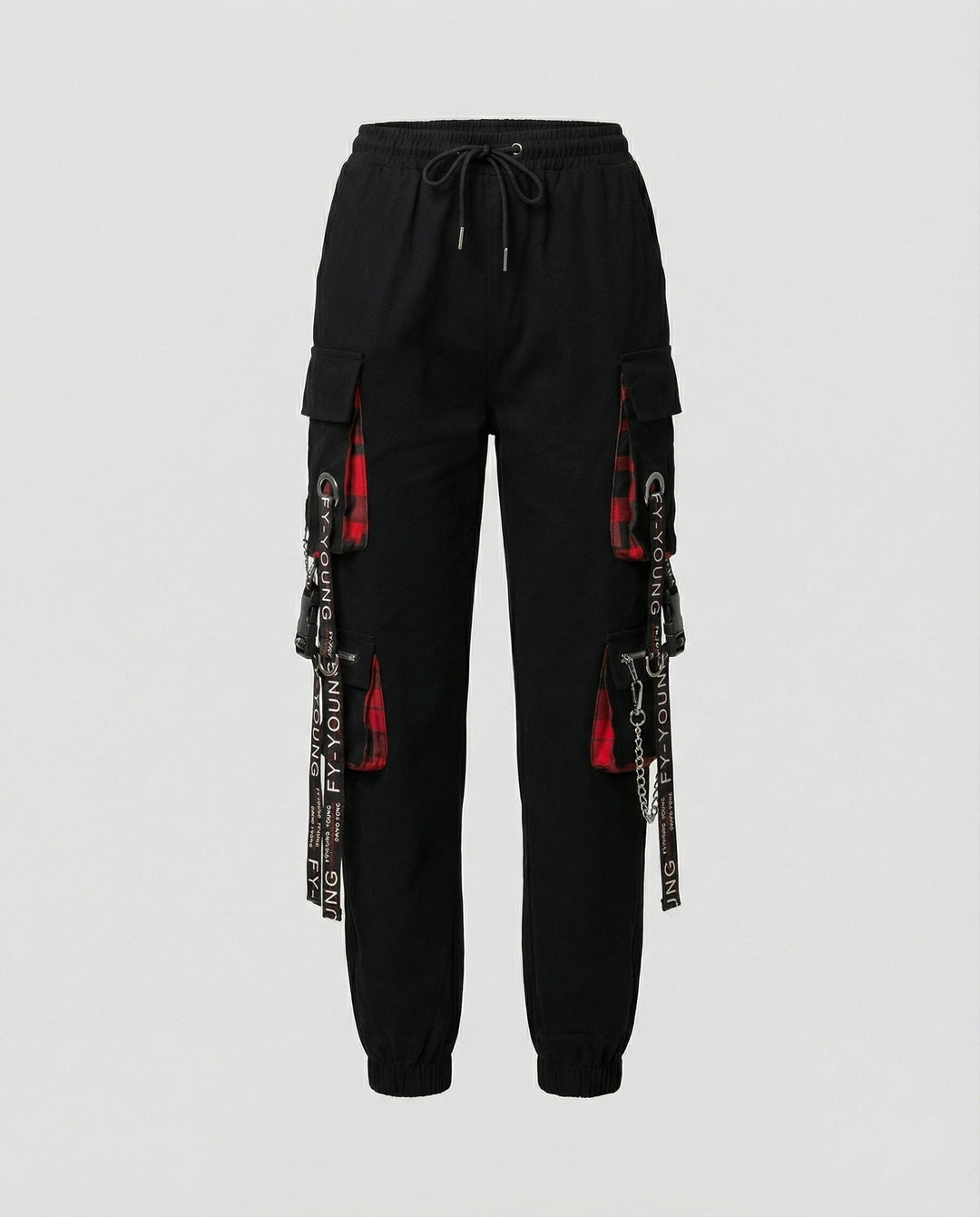 High Waist Cargo Pants with Pockets for Women