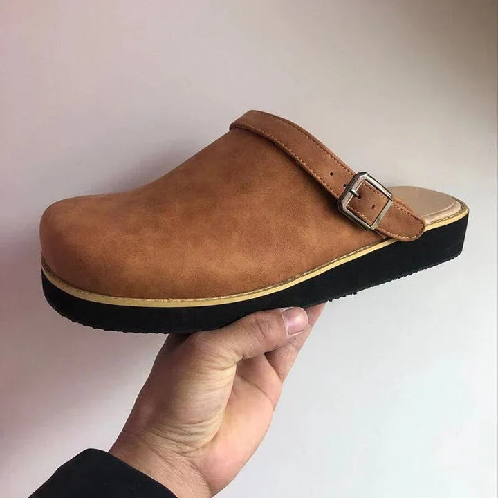 Stylish Men’s Leather Slipper Clogs